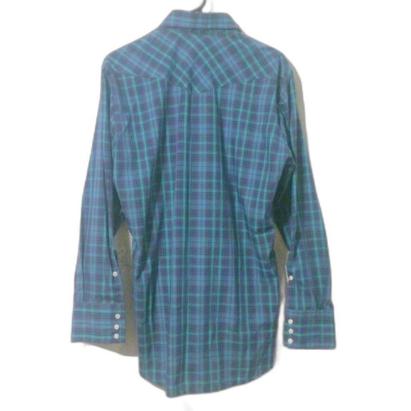 Vintage Saddle King Pearl Snap Plaid Shirt Size Medium * - Picture 3 of 4